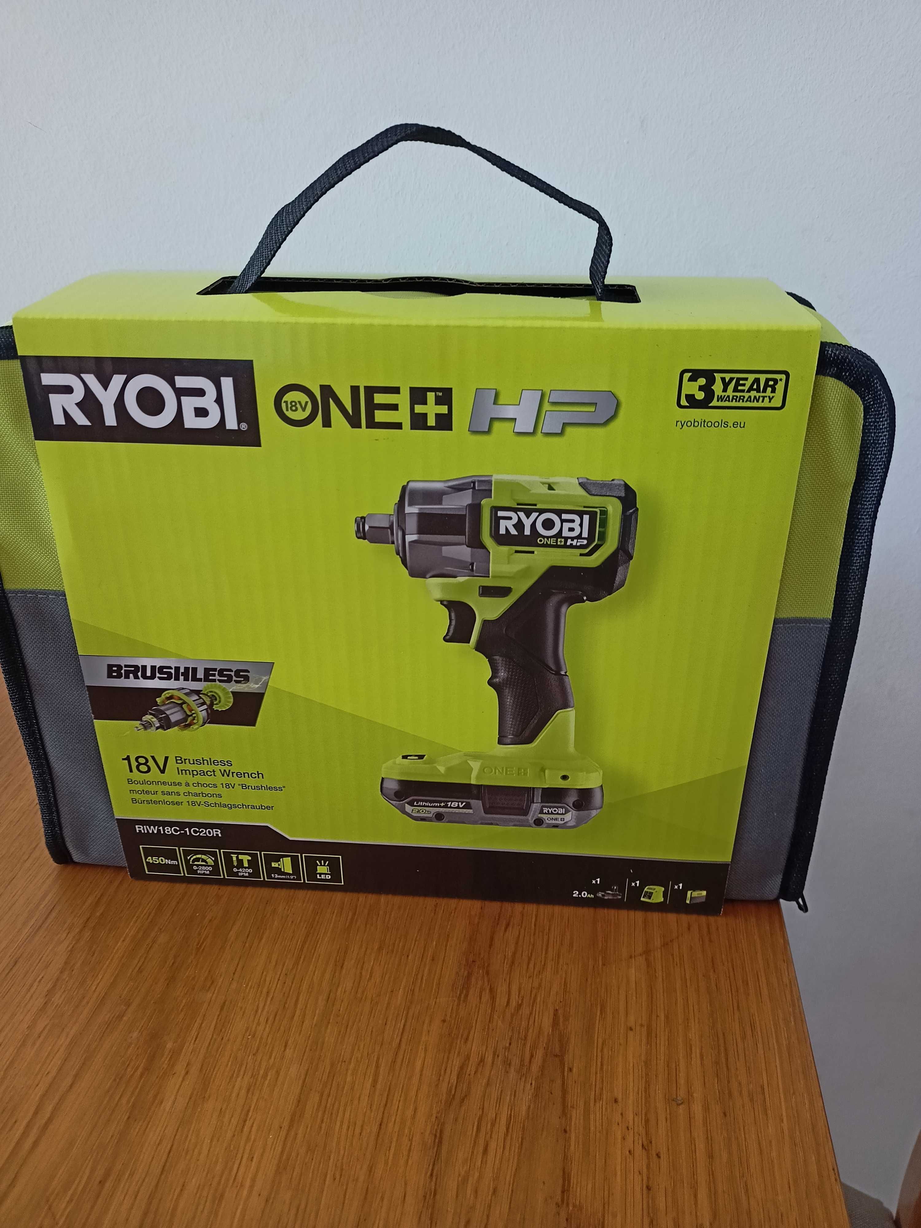 Ryobi ONE+ HP klucz udarowy RIW18C-1C20R nowe!