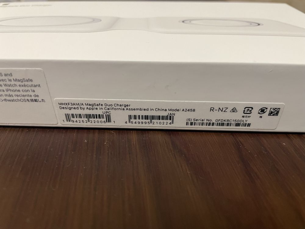 Беспроводная зарядка Apple MagSafe Duo Charger MHXF3 Оригинал