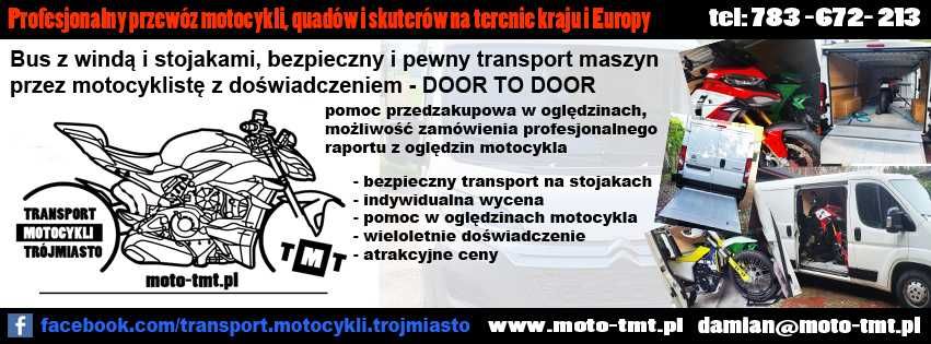Transport przewóz motocykli i quadów – Trójmiasto, cała Polska, Europa