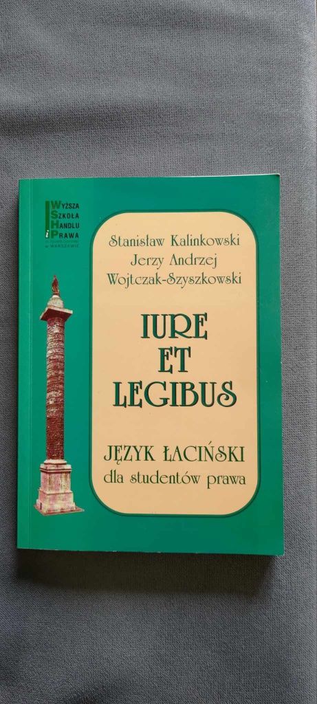 Iure et legibus język Łaciński dla studentów prawa