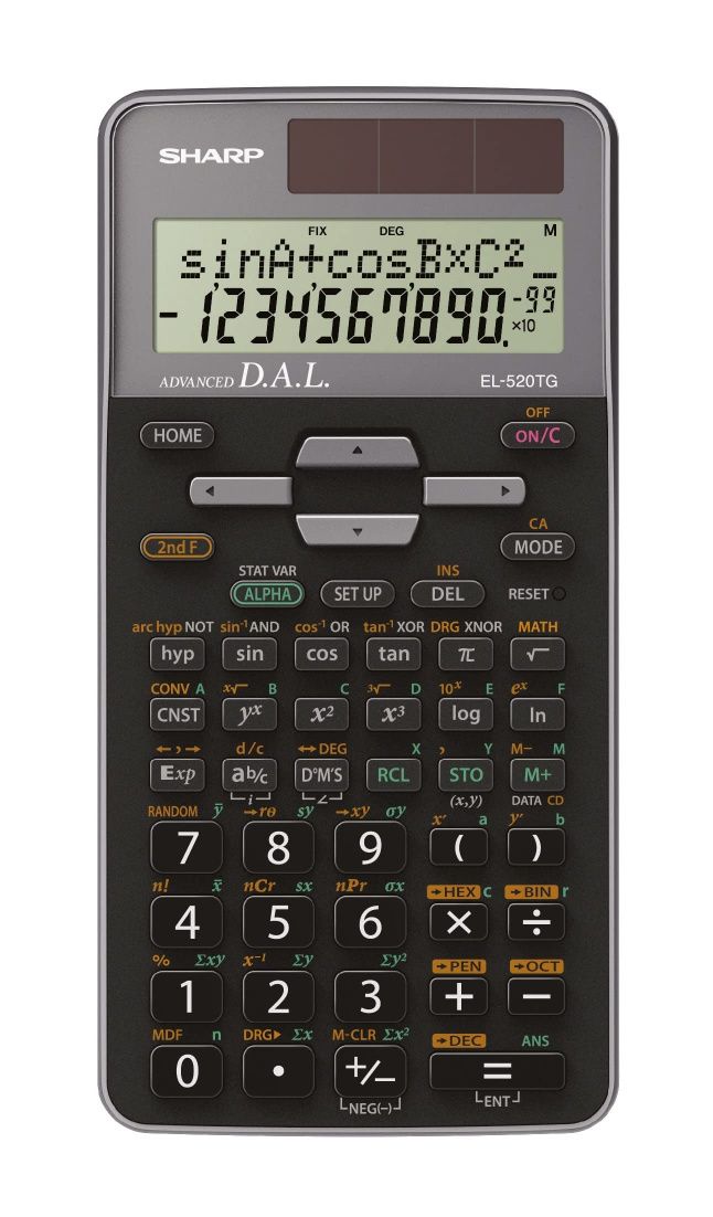 Kalkulator Sharp EL-520TG-GY