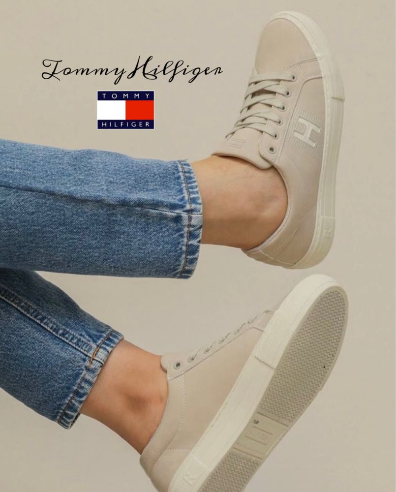 Жіночі бежеві кеди кросівки 37,38,39 розмір Tommy Hilfiger