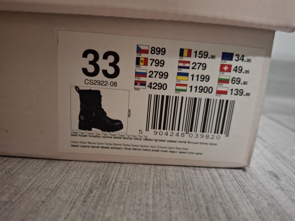 Botki, kozaki, trapery DeeZee roz. 33