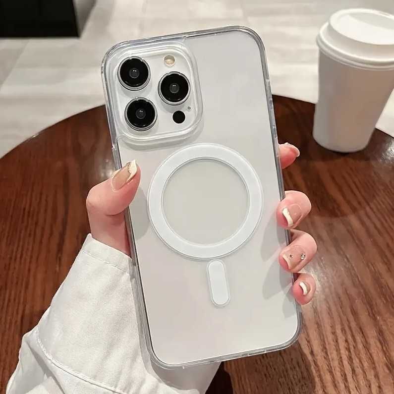 Case etui iPhone 15 Pro do MagSafe wzmacniana, magnetyczna obudowa