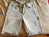Bermudas de ganga corte slim fit