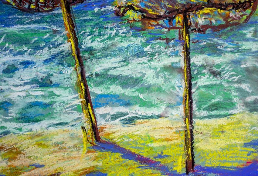 Пляж в Кушадасі, картини, краєвид, морський, інтер'єр.  40х50 см