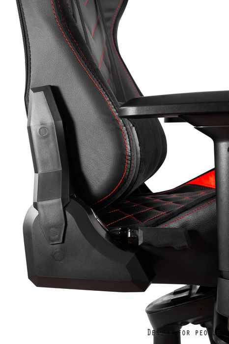Fotel gamingowy Unique Dynamiq V3 czarno-czerwony