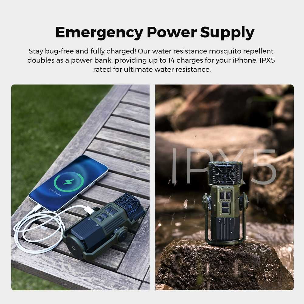 Powerbank Latarka FLEXTAIL EVO REPELLER Odstraszacz komarów