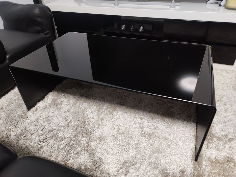 Mesa de apoio de vidro