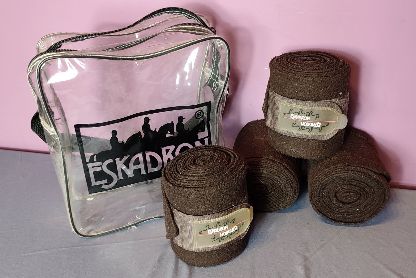 Jak nowe Eskadron owijki polarowe brązowe - Full 4 sztuki w opakow.