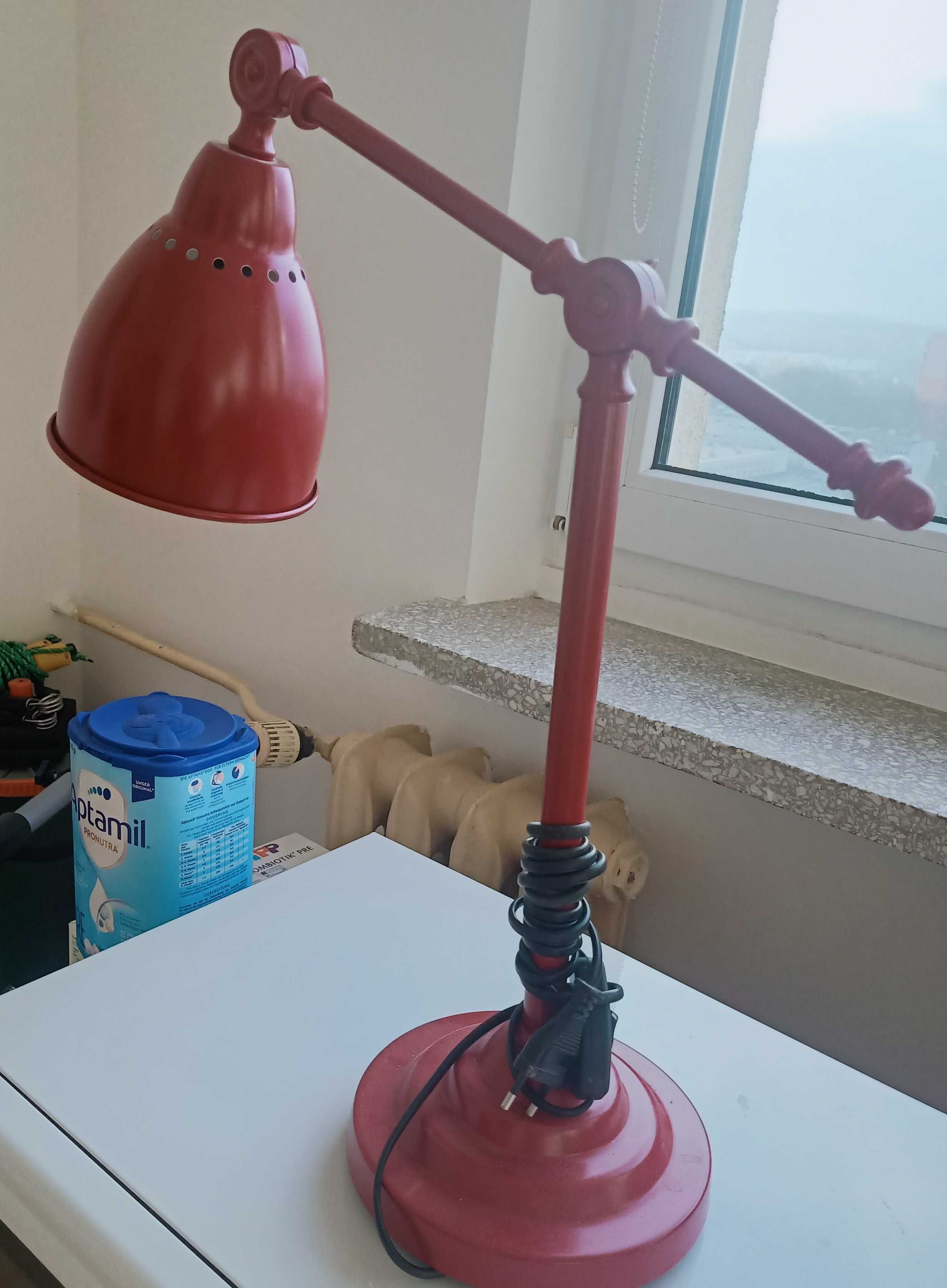 Lampa biurkowa BAROMETER IKEA czerwona