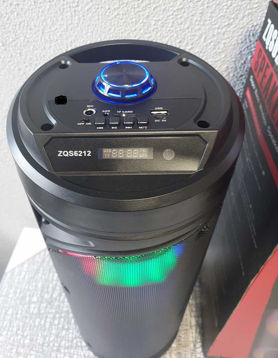 Głośnik Bluetooth Duży z mikrofonem i pilotem  Karaoke
