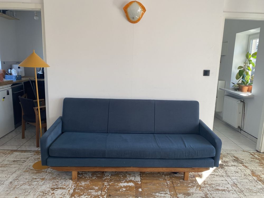 Sofa niebieska vintage