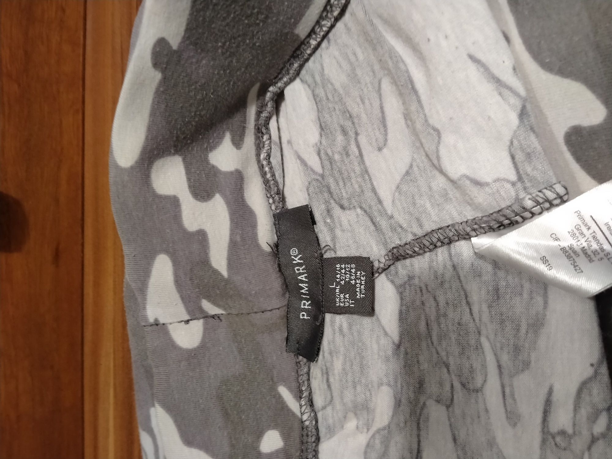 Spodnie sportowe  90% bawełny modne dresowe beżowe PRIMARK  r. L -XL