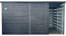Schowek domek ogrodowy 3x2m + wiata 1m Drzwi drewnopodobny dach TS966