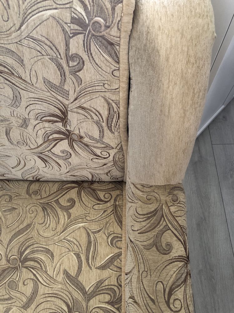 KOMPLET sofa wersalka i fotel ludwik
