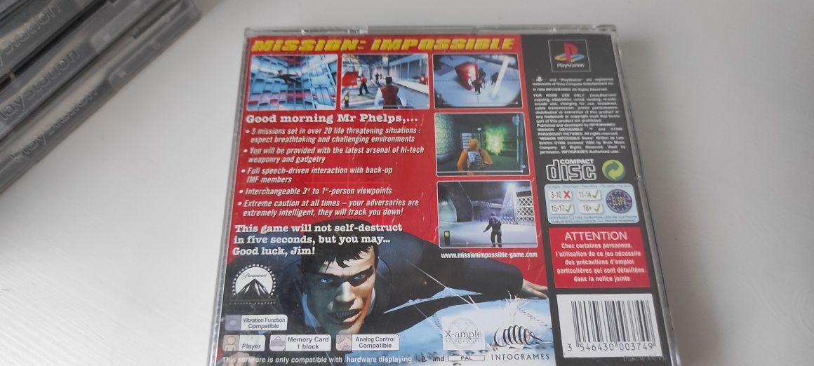 Mission Impossible, psx, PSOne, PlayStation