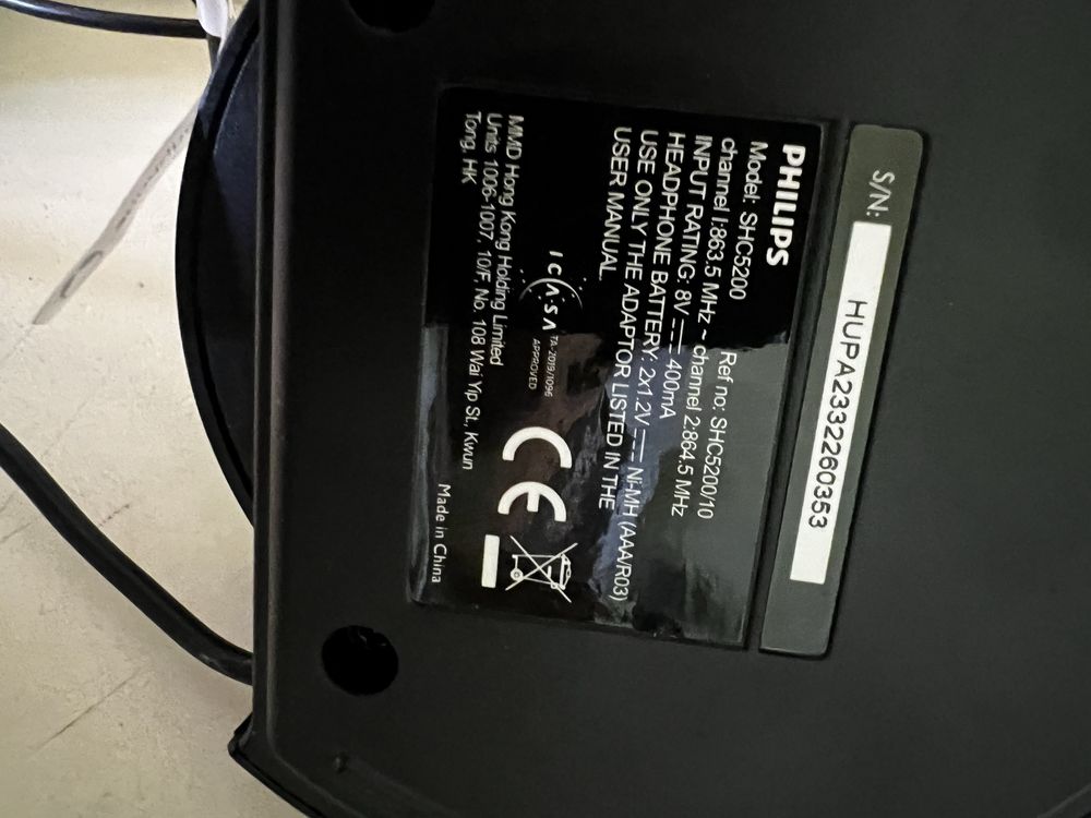 Słuchawki bezprzewodowe Hi-Fi Philips SHC5200/10