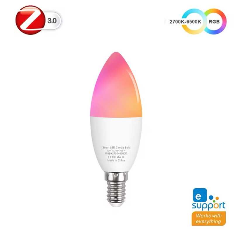 EWelink inteligentne Wifi E14 żarówki Led Zigbee RGB CW + WW