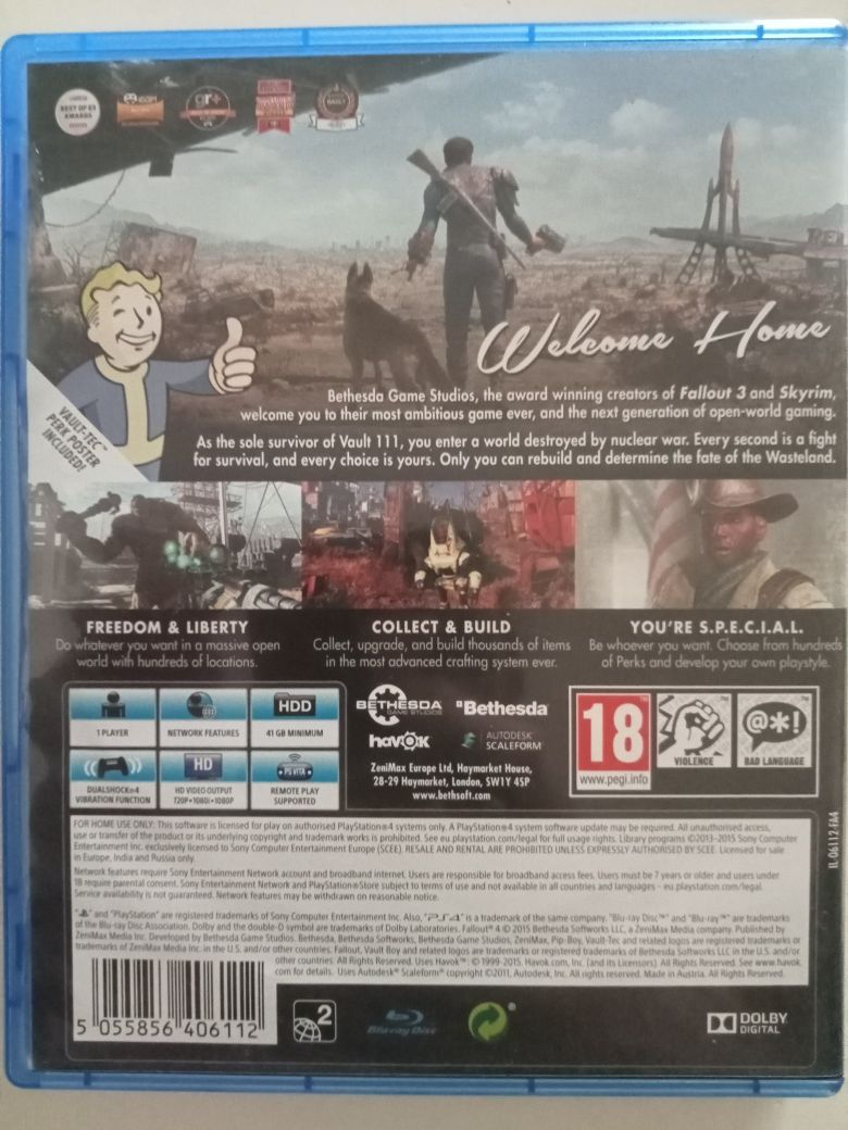 Fallout 4 com poster para ps4