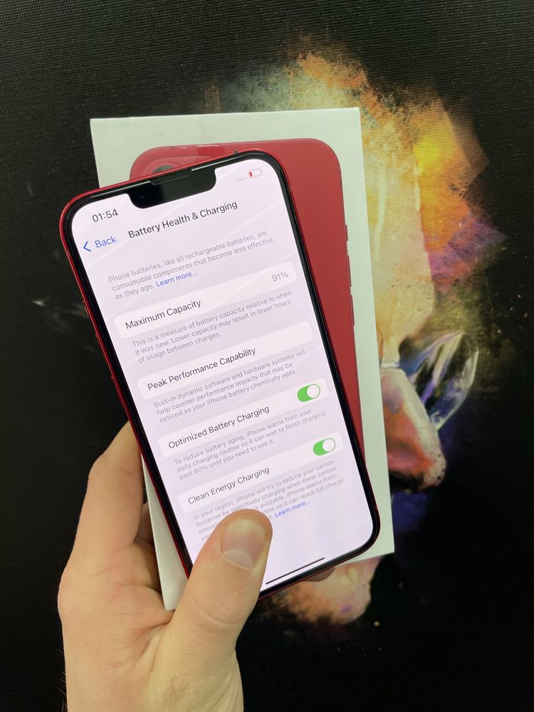iPhone 13.128Gb Product red Never lock