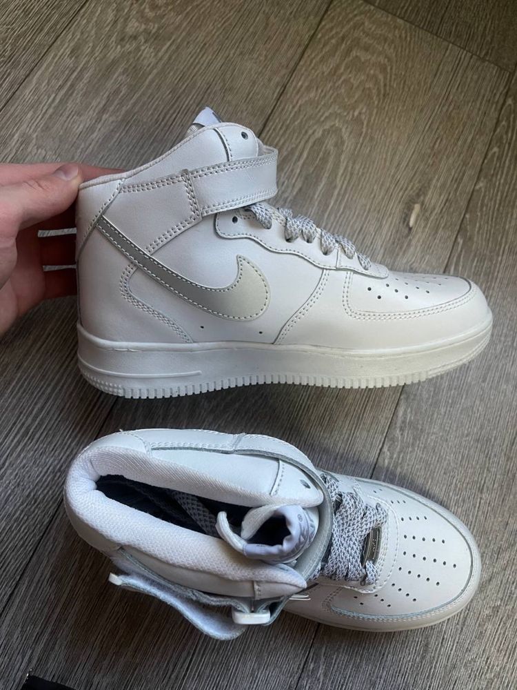 Зимние кожаные кроссовки nike air force найк форсы 39-40