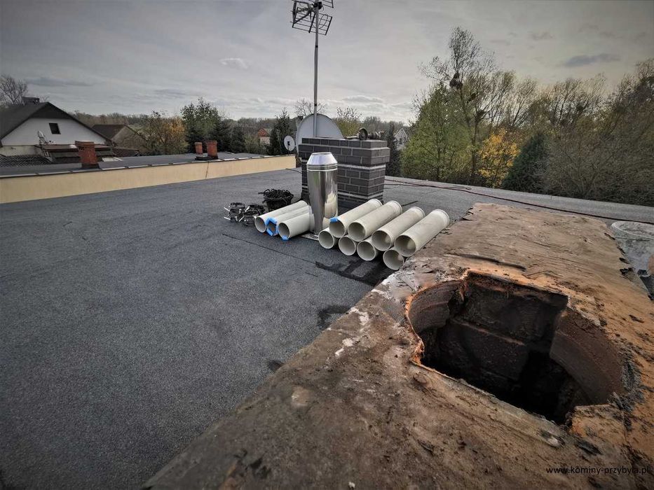 Naprawa komina frezowanie renowacja kominów wkłady szlamowanie komina