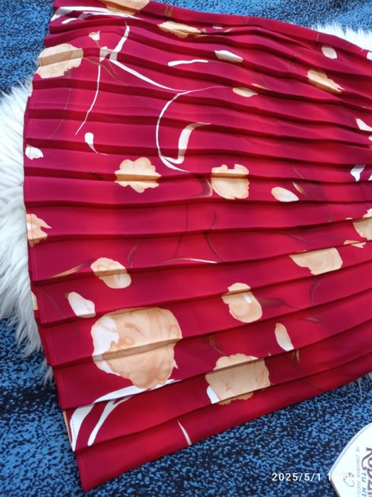 Spódnica 10 M 38 midi długa plisowana na gumce