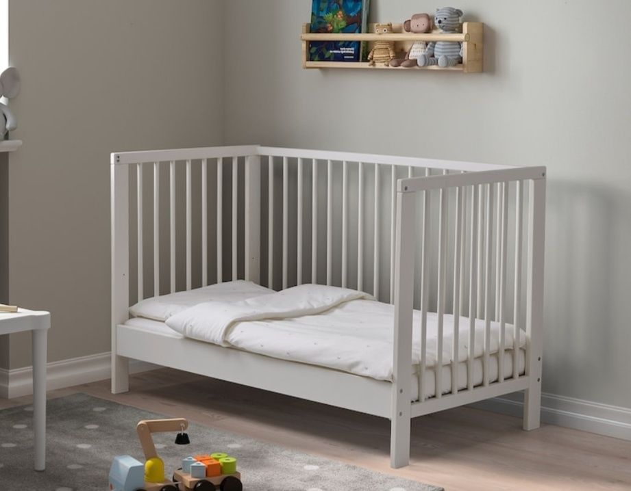 Łóżeczko łóżko dziecięce Ikea gulliver białe 60x120cm