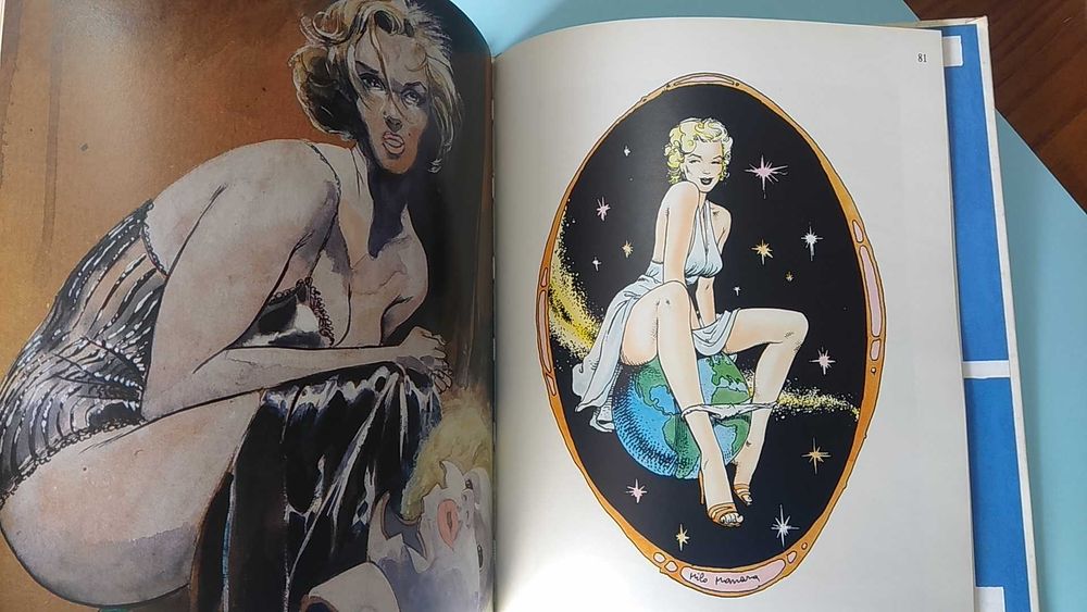 MARILYN MONROE em banda desenhada I e II - Giardino, Crepax, etc