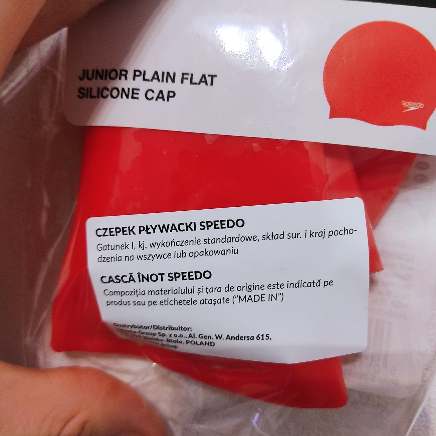 Nowy czepek pływacki junior Speedo