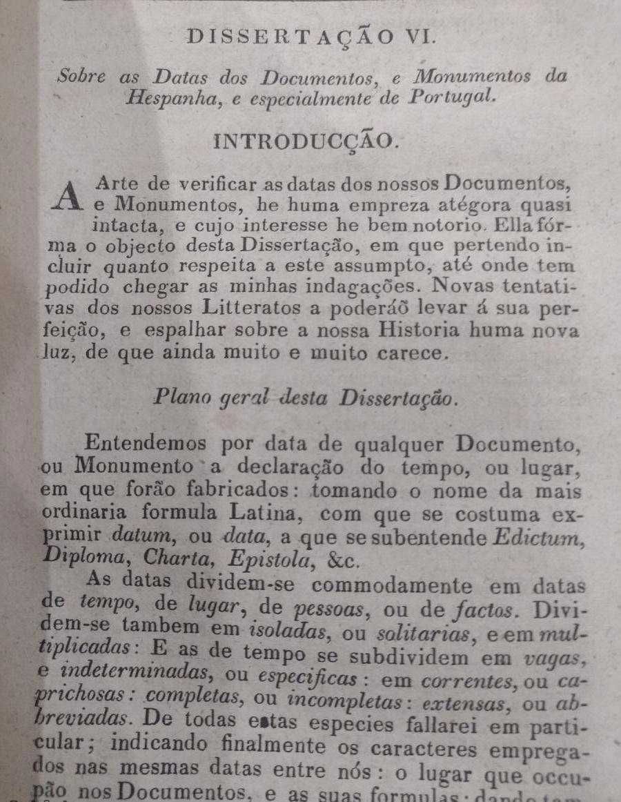 Dissertações Chronologicas e Criticas 1857