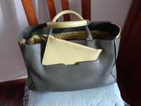 Mala de mão verde original FURLA, excelente estado