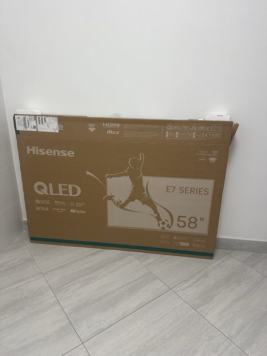 Smart tv hisense 58” QLED / oferta suporte parede