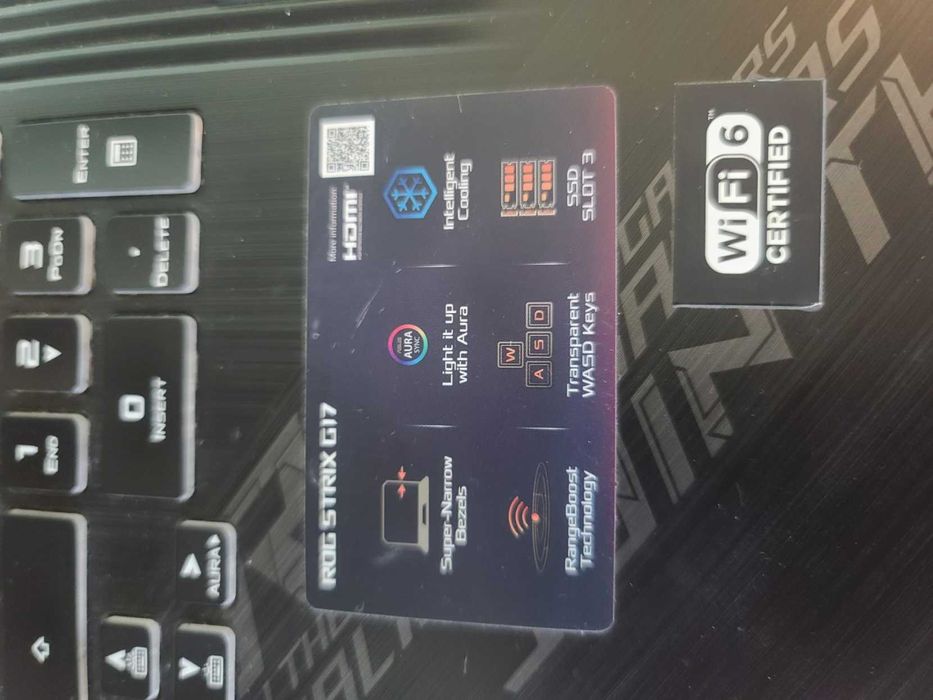 Ігровий Ноутбук ASUS ROG Strix G17 G712LU-EV013, i7 GTX 1660 Ti, 6 ГБ