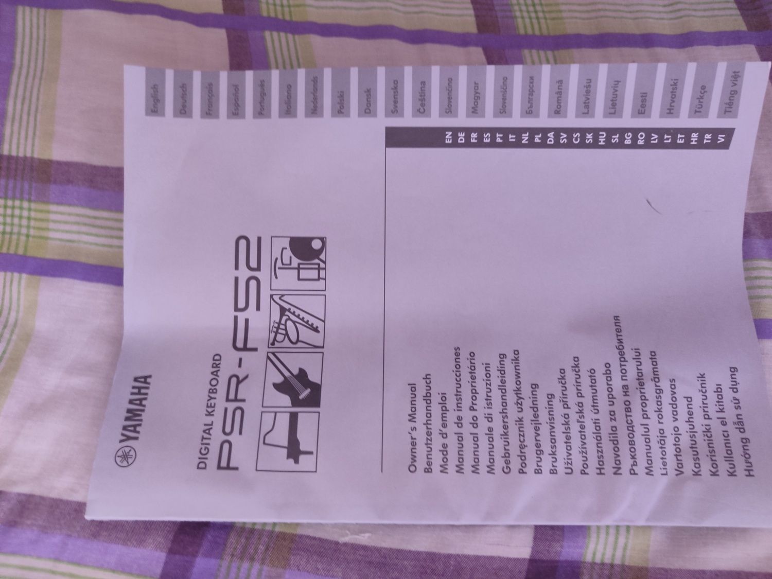 Teclado YAMAHA PSR-F52 Portátil