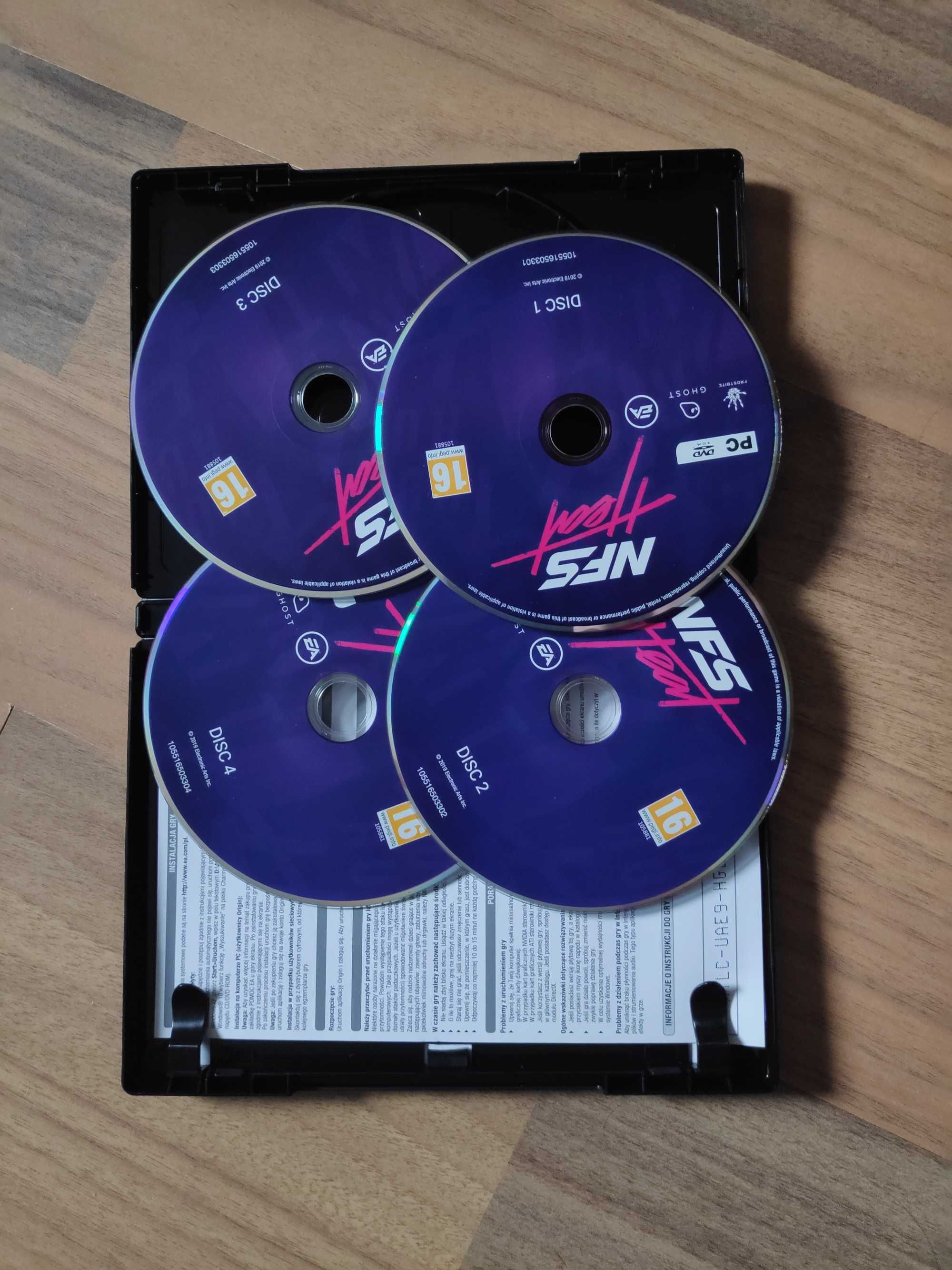 Need for Speed HEAT PC PL DVD (wykorzystany klucz)