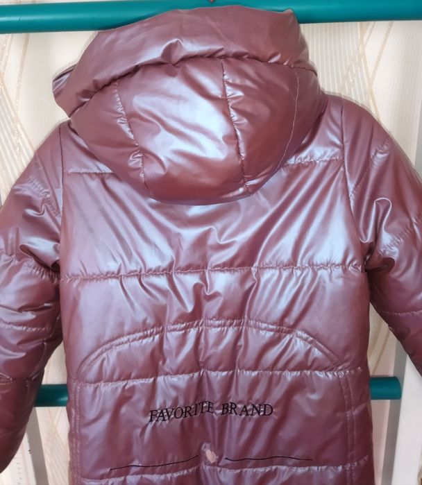 Зимове пальто для дівчинки на зріст 128-134