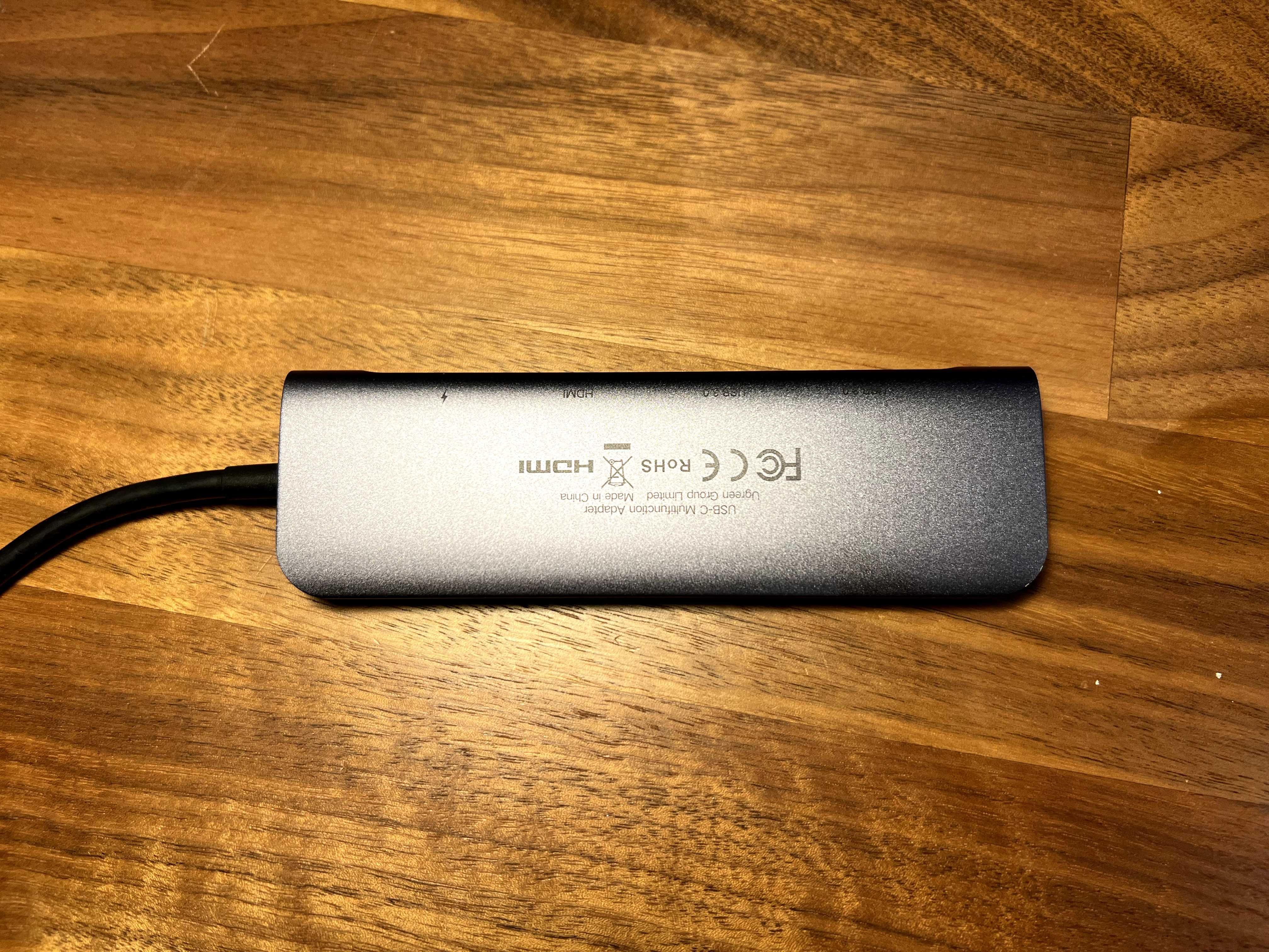 Adapter HUB UGREEN CM195 USB-C do HDMI, 2x USB-A 3.0, SD/TF, PD