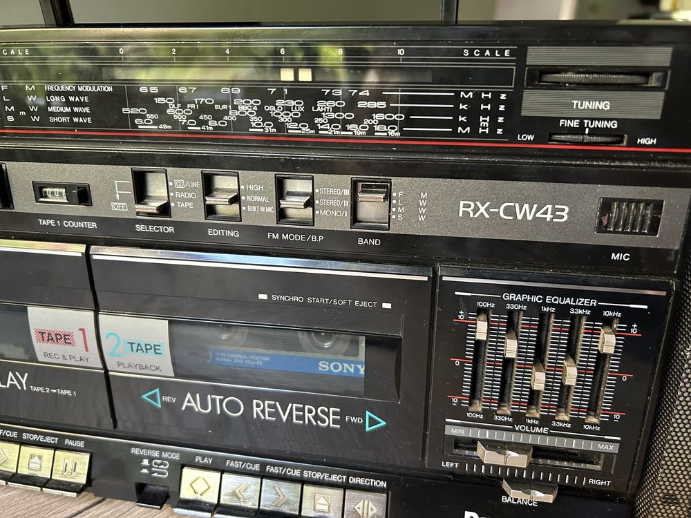 Radiomagnetofon Panasonic RX CW43 Auto Reverse Kaseciak boombox PRL