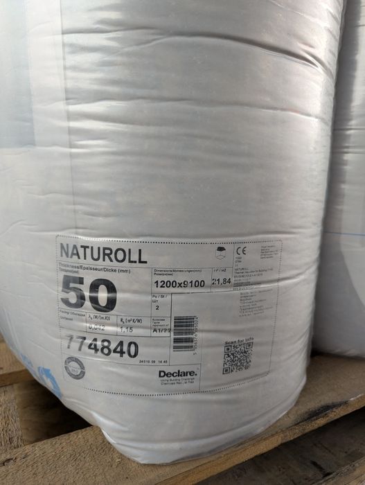 Мінеральна вата KNAUF Naturoll 50 та 100мм.