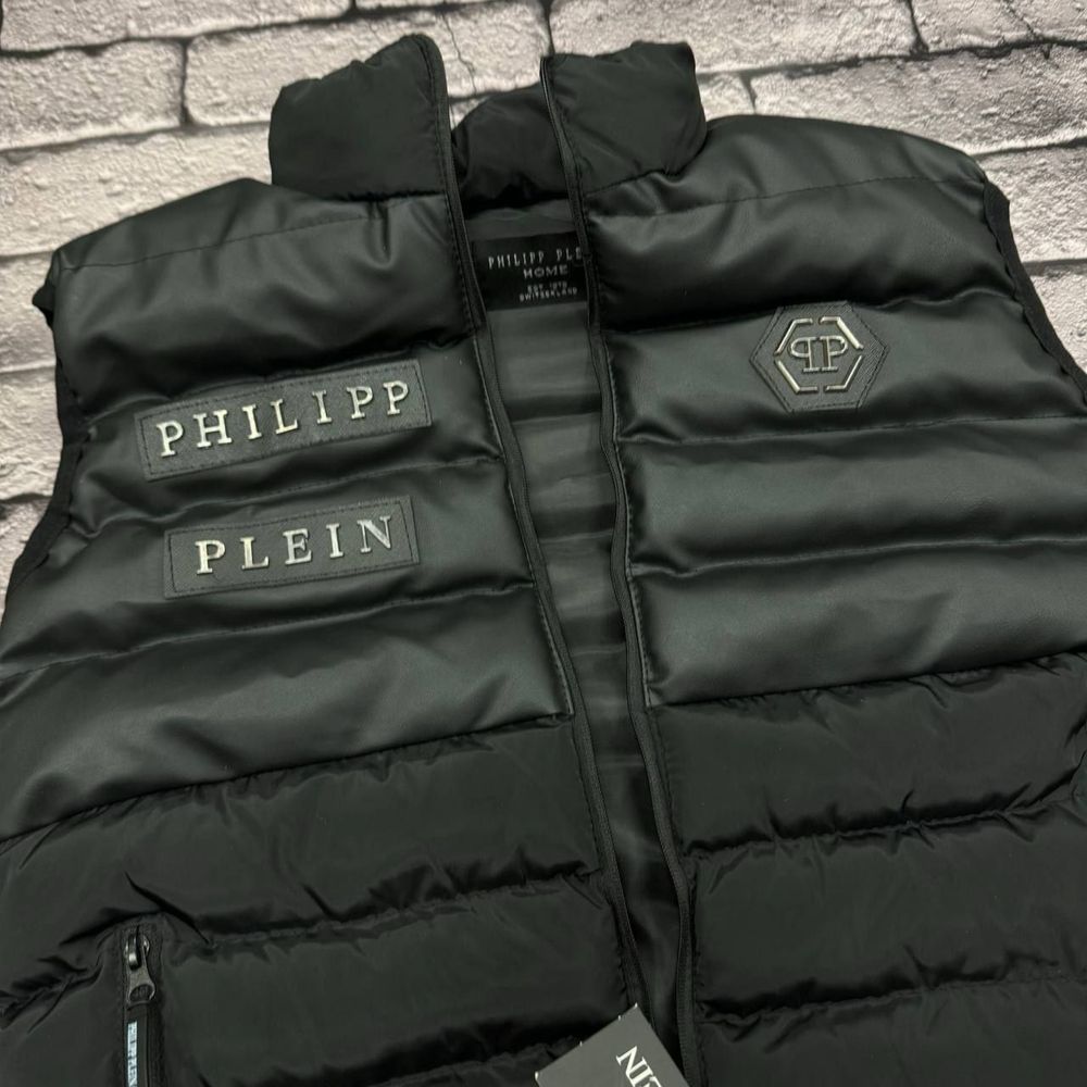 MEGA SALE 2024 мужская черная безрукавка жилет Philipp Plein s-xxl