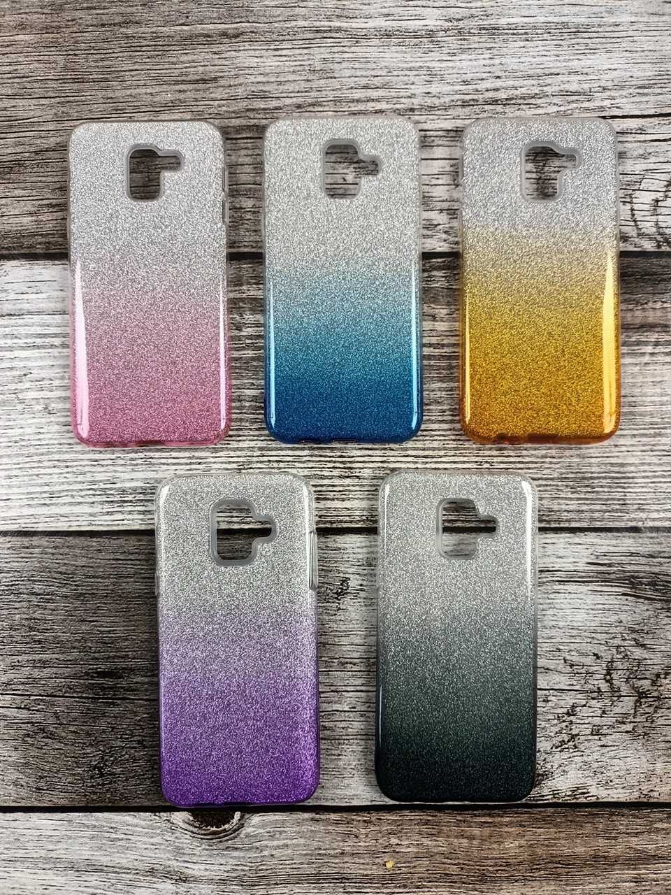 Etui Case z Brokatem do Samsung Galaxy A6 2018 + Szkło Hartowane