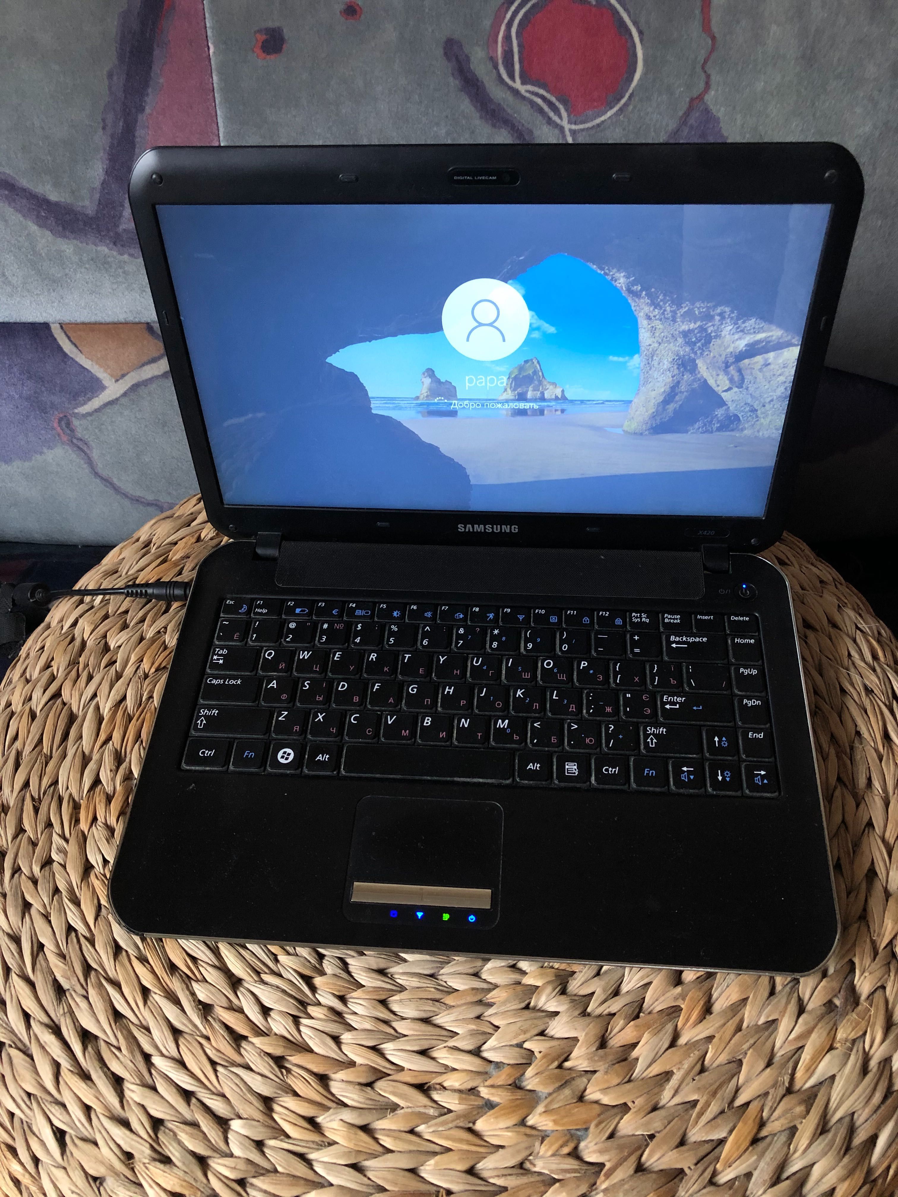 Samsung X420 14", Celeron Dual Core SU2300 ,ОЗУ-4гб, SSD 128 ГБ