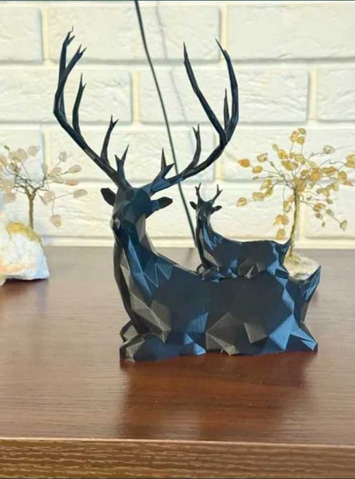 Figurka Renifer Jeleń Bożonarodzeniowy Ozdoba Świąteczna