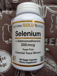 Selenium Селен бездрожжевой, 200 мкг, 180 капсул California Gold.