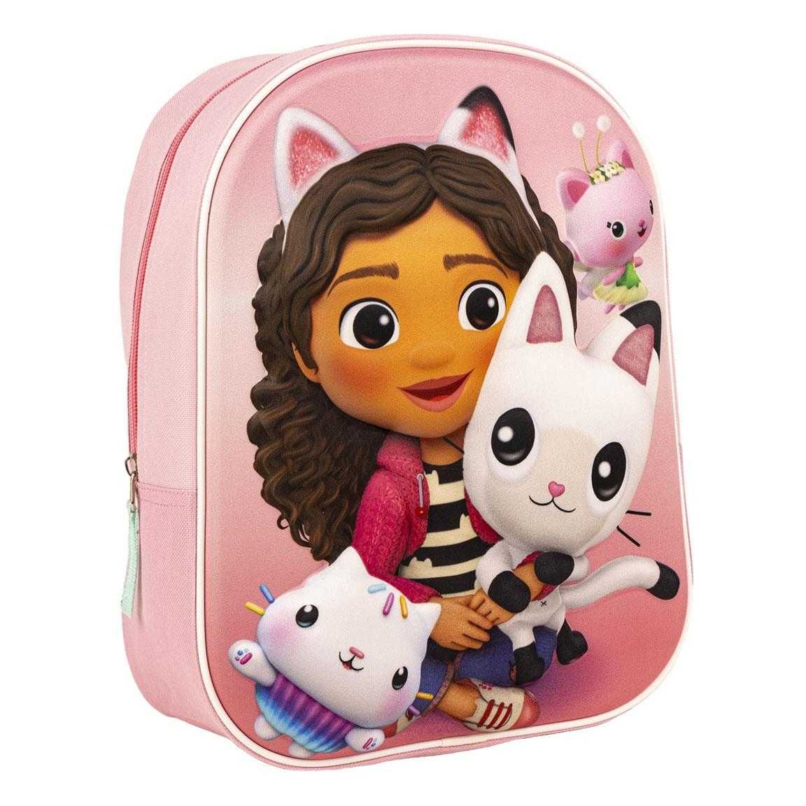 Дошкольный детский рюкзак для девочек 3D Кукольный домик Габби 3-6 лет