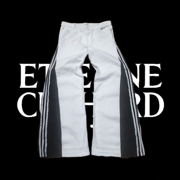 ETIENNE CUSHARD flared baggy флеред дистресс порванные опиум ERD худи