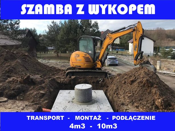 Szamba betonowe zbiorniki na deszczowke Z WYKOPEM Lublin Lubelskie