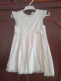 Biała sukienka 92 h&m
